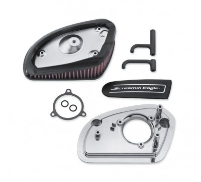 Screamin' Eagle High-Flow Air Cleaner Kit -Wedge - Chrome