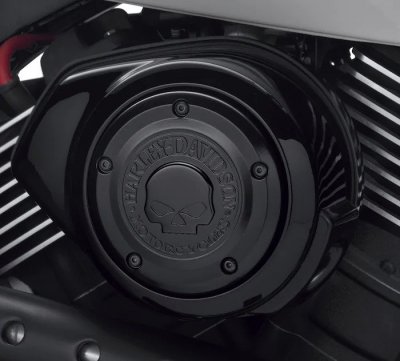 Willie G Skull Air Cleaner Trim - Black