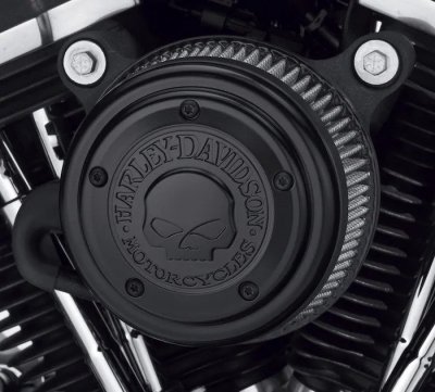 Willie G Skull Air Cleaner Trim - Black