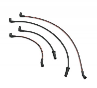 Touring Screamin' Eagle 10MM Phat Spark Plug Wires - Black