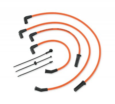 Touring Screamin' Eagle 10MM Phat Spark Plug Wires - Orange