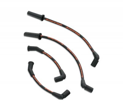 Softail Screamin' Eagle 10MM Phat Spark Plug Wires - Black