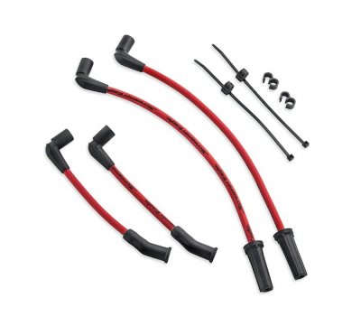 Softail Screamin' Eagle 10MM Phat Spark Plug Wires - Red