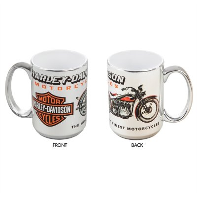 HD Ceramic Cup Chrome Vintage Motorcycle