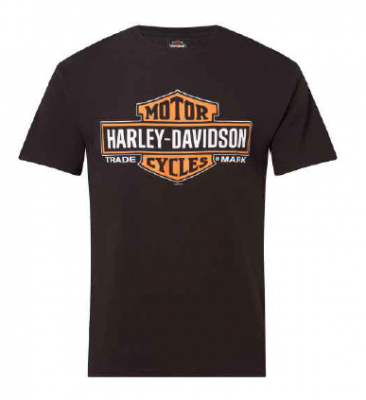 Harley-Davidson Järvsö T-shirt ELONGATED B&S ON BLACK