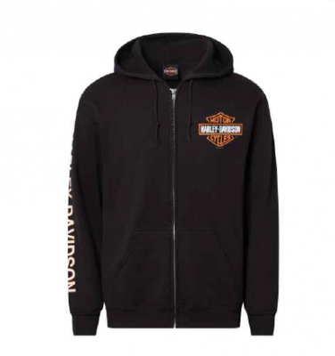 Harley-Davidson Järvsö ZIP HOODIE B&S Svart
