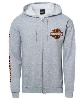 Harley-Davidson Järvsö Hoodie B&S GRAY ZIP