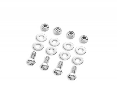 Willie G Skull License Plate Hardware Kit - Chrome
