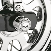 Harley-Davidson® Willie G Skull Rear Axle Cover - Chrome