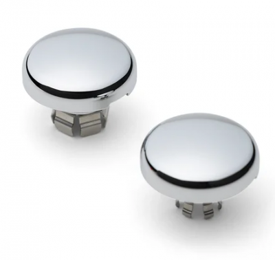 Chrome Front Axle Nut Covers