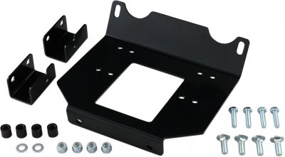 WINCH MOUNT MUD UTV POL