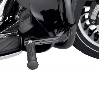 Long Angled Adjustable Highway Peg Mount Kit - Black
