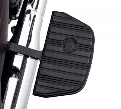Willie G Skull Passenger Footboard Inserts - Black