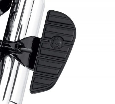 Willie G Skull Passenger Footboard Inserts - Black