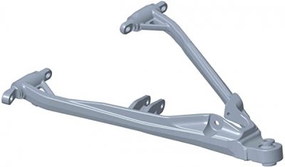 Polaris React 36" Nedre A-Arm - Vänster-Svart