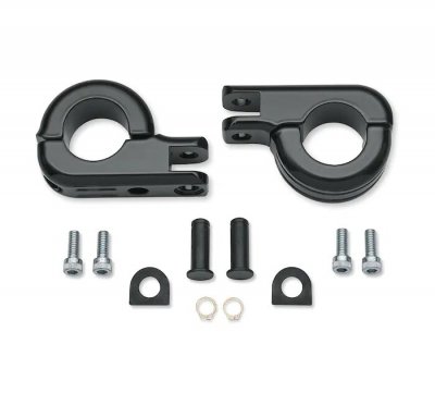 Billet Engine Guard Footpeg Mounting Kit - Black