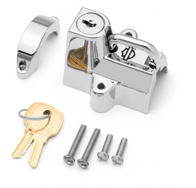 Universal Mount Helmet Lock Chrome