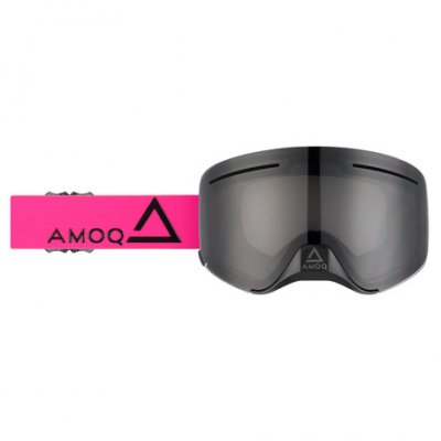 AMOQ Vision Vent+ Magnetic Skoterglasögon Pink-Black - Smoke