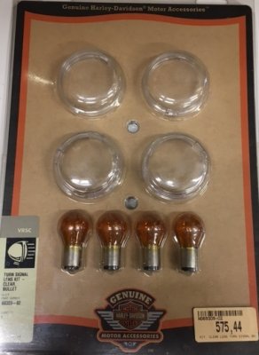 TURN SIGNAL LENS KIT- CLEAR, BULLET