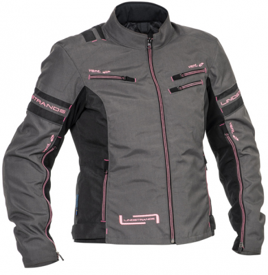 Lindstrands Textiljacka Liden Dam Grå/Rosa