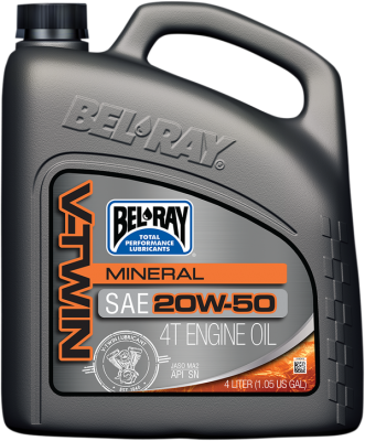 Bel-Ray Mineral Motorolja V-Twin 20W-50 4L