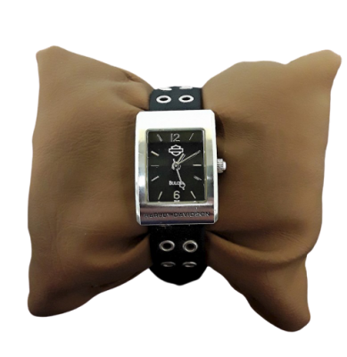 Harley-Davidson Womens Black Dial Klocka - Bulova