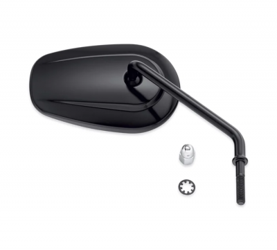 Tapered Long Stem Black Mirror - Right Side