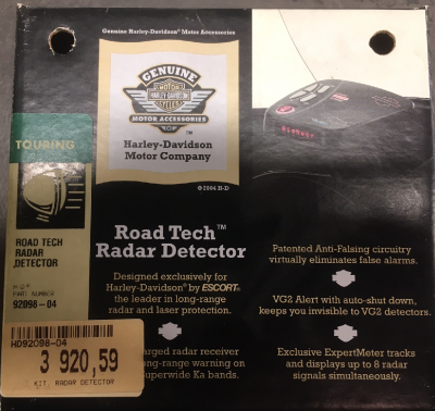 ROAD TECH RADAR DETECTOR
