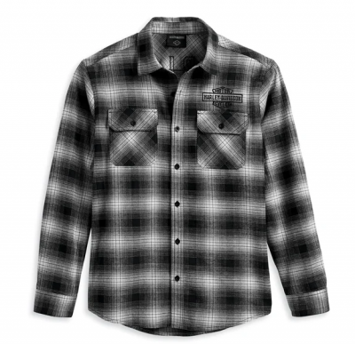 Men's Safari Flannel - Black Plaid