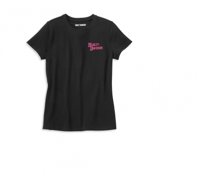 Women's Offset Stacked Font Graphic Tee