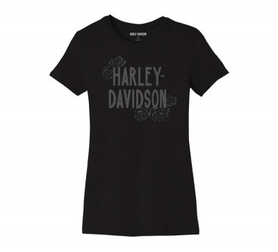 Women's Forever Roses Tee - Black Beauty