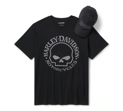 Men's Willie G skull Hat & Tee Set