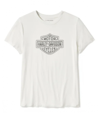 Essential Bling Crew Neck Tee - Cloud Dancer