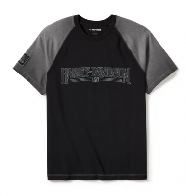 Iron Bond II Short Sleeve Tee - Colorblock - Harley Black & Asphalt