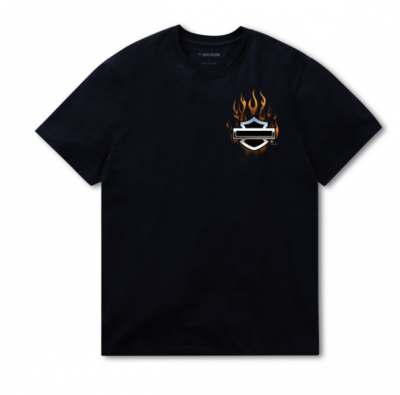 H-D LFR Short Sleeve Chrome Skull Graphic Tee