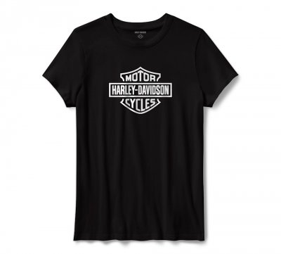 Women's H-D Standard Bar & Shield Tee - Harley Black