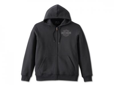 Harley-Davidson® Men's Combustion Zip-Up Hoodie Black