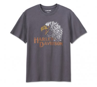 Harley-Davidson® Men's Classic Eagle T-shirt Blackened Pearl Grey