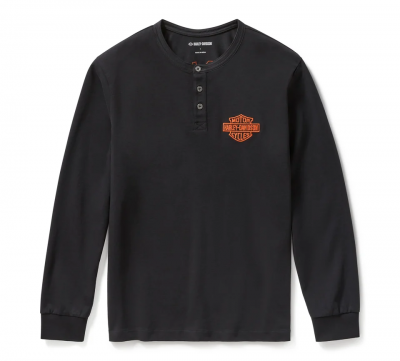 Men's Racer Font Henley