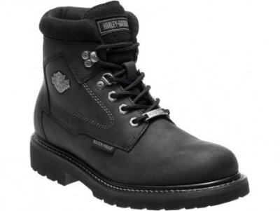 Harley-Davidson Men's Biker Boot "Thurmond" Black Waterproof CE