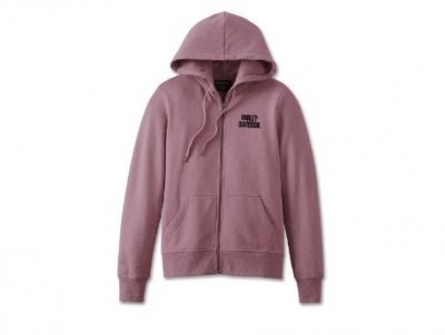 Special Bar and Shield Zip Front Hoodie