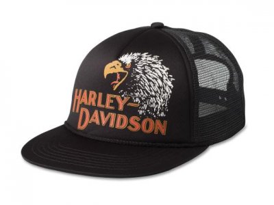 CAP-TRUCKER,WOVEN,BLACK