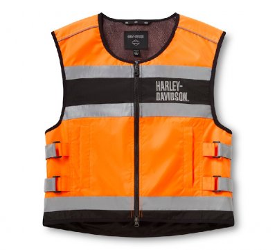 Men's H-D Hi-Vis Vest - Hi Vis Orange