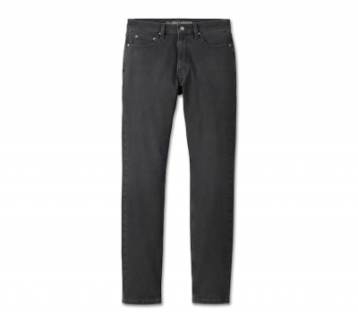 Men's Harley Davidson Tapered Jean - Washed Black Denim
