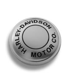 GAS CAP MEDALLION SATIN CHROME