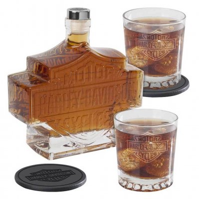 HD BAR & SHIELD WHISKEY SET