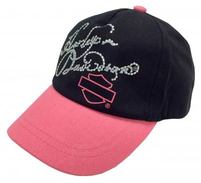 Harley-Davidson Keps Tjej Svart/Rosa