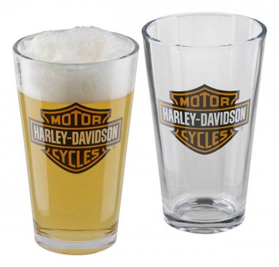 HD B&S PINT GLAS SET
