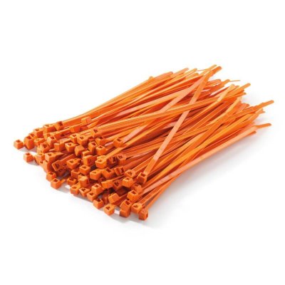 ORANGE CABLE TIES 100PK