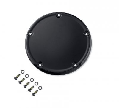 Gloss Black Narrow-Profile Derby Cover - Softail